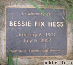 Bessie Fix Hess