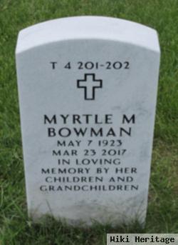 Myrtle M. Baumann Bowman