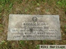 Sgt Ross Ernest Cox