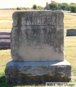 Nichlos Henry Sanders