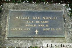 Wesley Rye Nunley