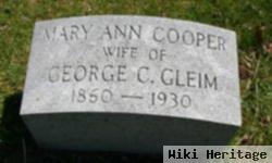 Mary Ann Cooper Gleim