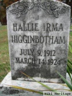 Hallie Irma Higginbotham