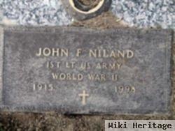 Lieut John F Niland