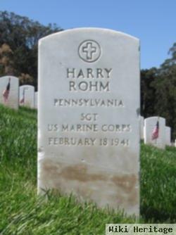 Sgt Harry Rohm