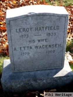 A Etta Wagenseil Hatfield