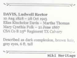 Ludwell Rector Davis