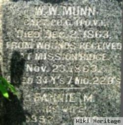 Capt W. W. Munn