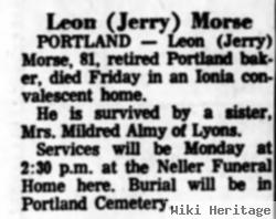 Leon L "jerry" Morse