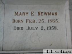 Mary E Robinson Newman