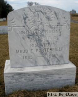 Maud E. Porterfield Parsons