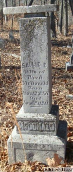 Sarah Elreta "sallie" Wheeler Mcdonald