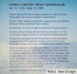 James Carlton "shag" Knowles, Sr