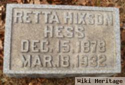 Retta Hixson Hess