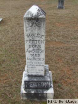 Mrs Sarah E. Raley Perton