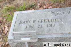 Mary W Creighton