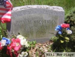 John M Mccormick