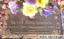 Betty June Cowden Simpson