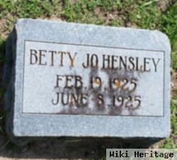 Betty Jo Hensley