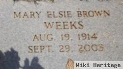 Mary Elsie Brown Weeks