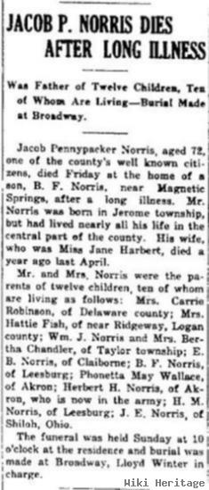 Jacob Pennypacker Norris