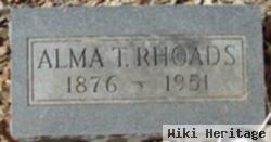 Alma T Rhoads