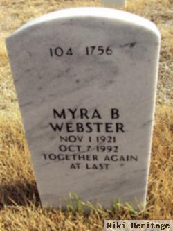 Myra B Webster