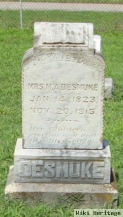 Mrs M. A. Desmuke