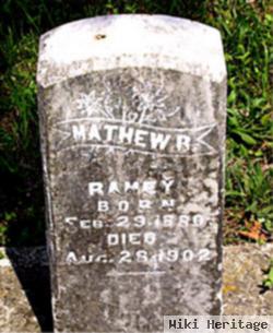 Mathew R. Ramey