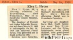 Elva L Brown Hyten