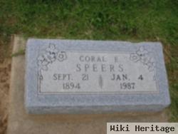 Coral E. Chapman Speers