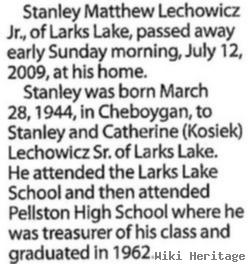 Stanislaw Mateusz "stanley Matthew" Lechowicz, Jr