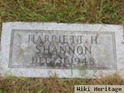 Harriett H Shannon