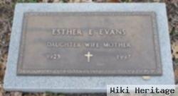 Esther E Evans