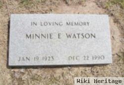 Minnie E. Watson