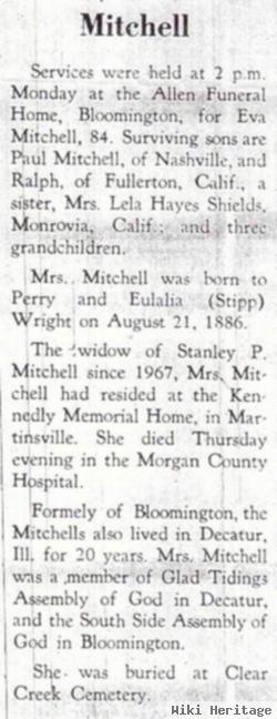 Ava A. Wright Mitchell