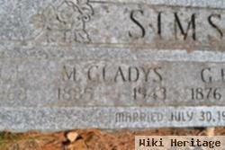 M Gladys Rock Sims