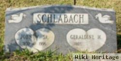 John W Schlabach, Sr