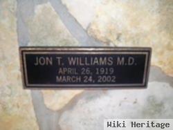 Jon T. Williams, M.d.