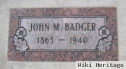 John M Badger