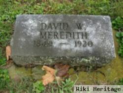 Dr David Welker Meredith