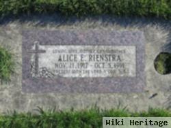 Alice E Rienstra