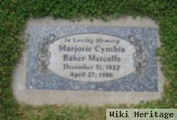 Marjorie Cynthia Baker Metcalfe