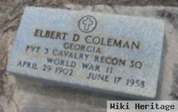 Elbert D. Coleman