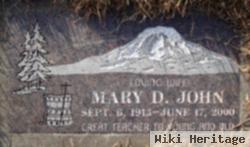 Mary D John