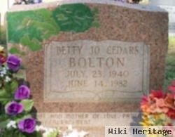 Betty Jo Cedars Bolton