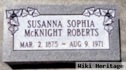 Susanna Sophia Mcknight Roberts