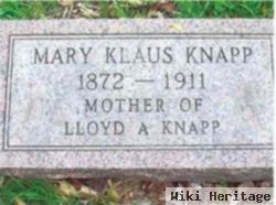 Mary M. Klaus Knapp