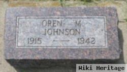 Oren M Johnson