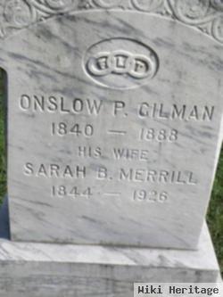 Onslow P Gilman